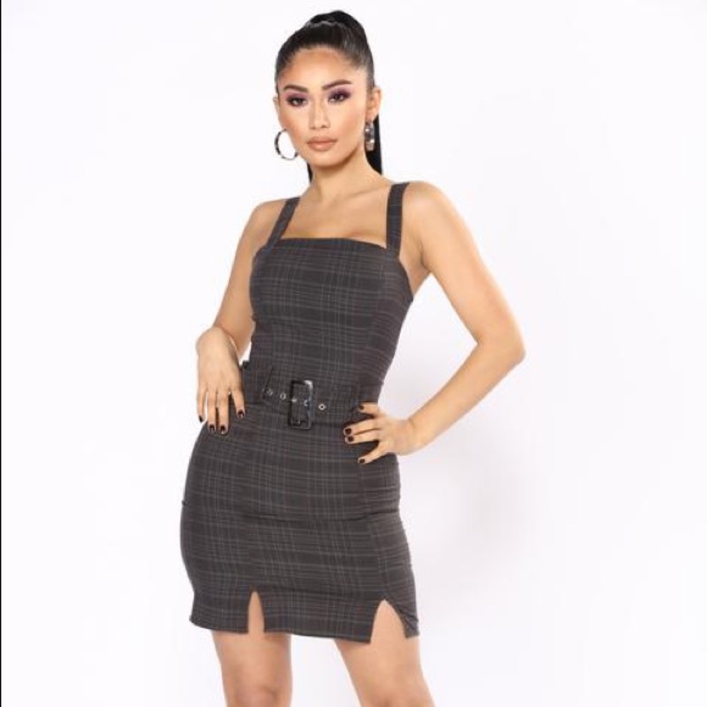Down to Business Plaid Dress